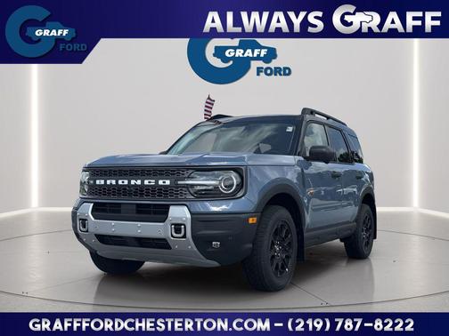 AZURE GRAY METALLIC TRI-COAT 2025 Ford Bronco Sport Badlands SUV