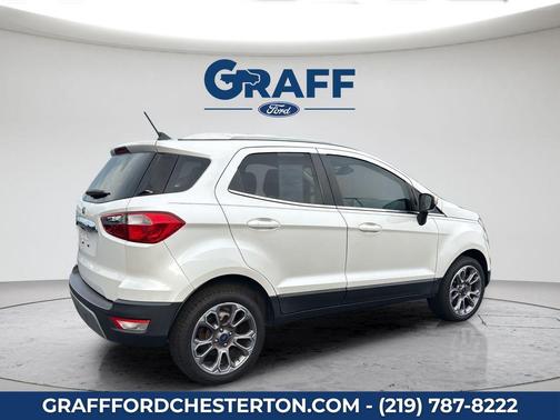 White Platinum Metallic Tri-Coat 2020 Ford EcoSport Titanium