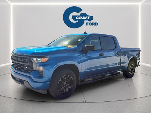Glacier Blue Metallic 2024 Chevrolet Silverado 1500 Custom