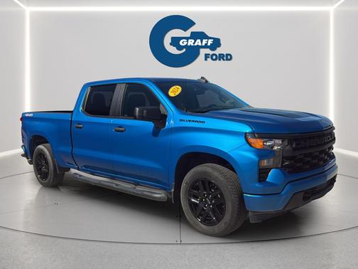 Glacier Blue Metallic 2024 Chevrolet Silverado 1500 Custom