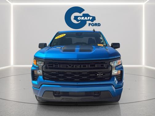 Glacier Blue Metallic 2024 Chevrolet Silverado 1500 Custom