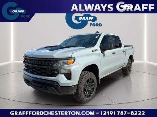 Slate Gray Metallic 2025 Chevrolet Silverado 1500 Custom Trail Boss Truck