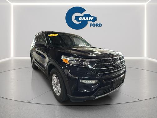 AGATE BLACK METALLIC 2023 Ford Explorer XLT