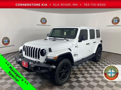 Bright White Clearcoat 2020 Jeep Wrangler Unlimited Sahara