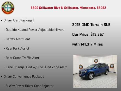 Blue 2019 GMC Terrain SLE