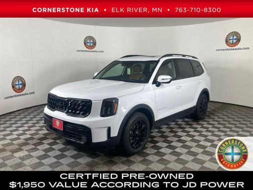 Glacial White Pearl 2025 Kia Telluride SX Prestige X-Pro