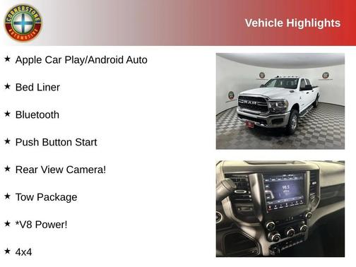Bright White Clearcoat 2021 RAM 3500 Tradesman Crew Cab 4x4 8' Box