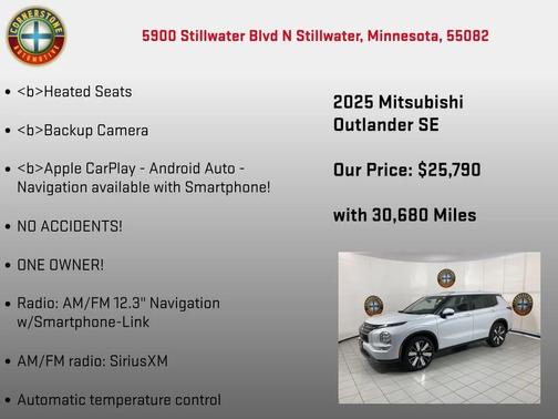 2025 Mitsubishi Outlander SE S-AWC