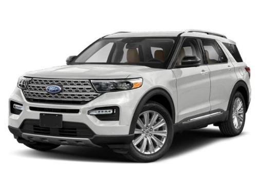 Star White Metallic Tri-Coat 2021 Ford Explorer Limited