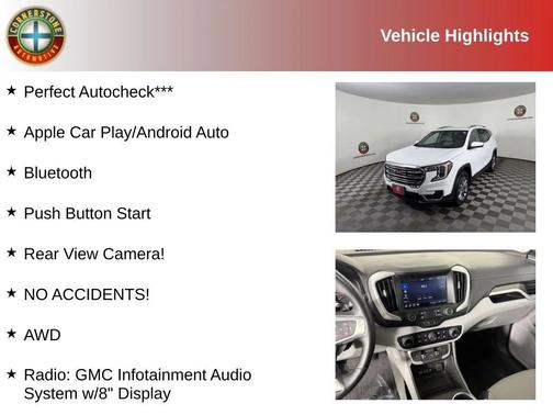 Summit White 2023 GMC Terrain SLT