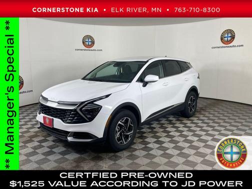 Glacial White Pearl 2025 Kia Sportage LX