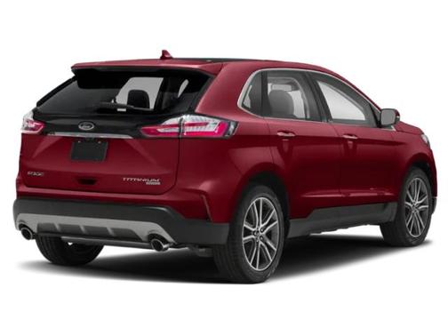 Red 2019 Ford Edge Titanium
