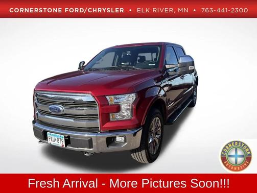 Red 2016 Ford F-150 Lariat
