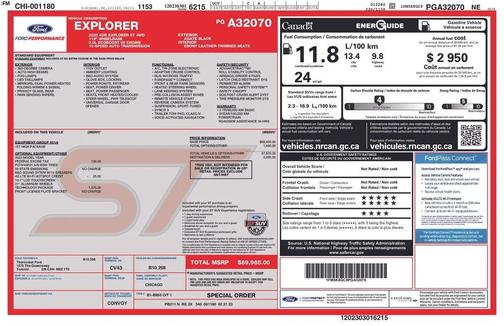 Agate Black Metallic 2023 Ford Explorer ST