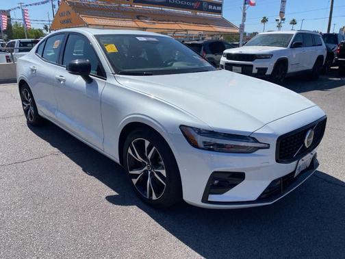 White 2024 Volvo S60 B5 Core Dark Theme
