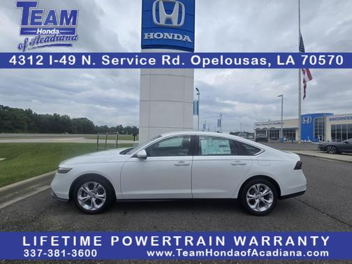 Platinum White Pearl 2026 Honda Accord LX 1.5T