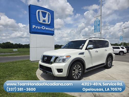 Pearl White Tricoat 2019 Nissan Armada SL
