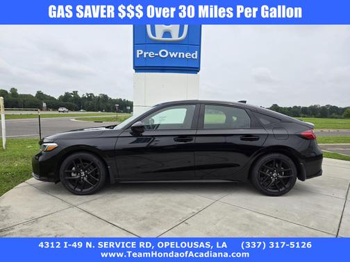 Crystal Black Pearl 2025 Honda Civic Hybrid