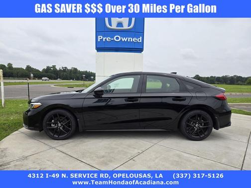 Crystal Black Pearl 2025 Honda Civic Hybrid