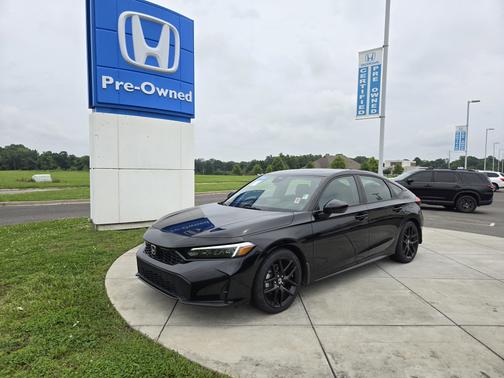 Crystal Black Pearl 2025 Honda Civic Hybrid
