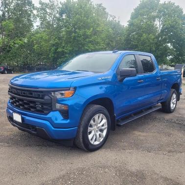Glacier Blue Metallic 2024 Chevrolet Silverado 1500 Custom