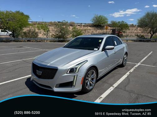 Radiant Silver Metallic 2015 Cadillac CTS 3.6L Twin Turbo Vsport Premium