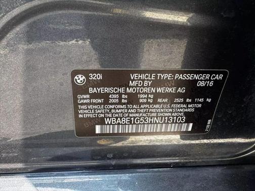 2017 BMW 320 i