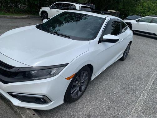 Platinum White Pearl 2019 Honda Civic EX