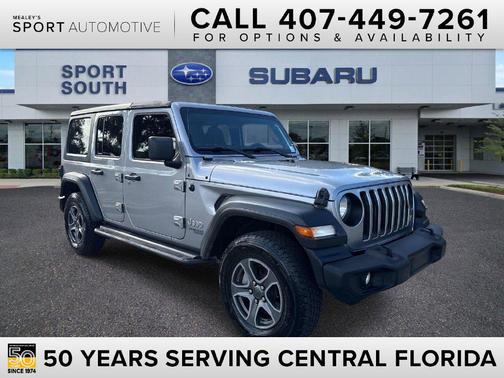 Billet Silver Metallic Clearcoat 2019 Jeep Wrangler Unlimited Sport