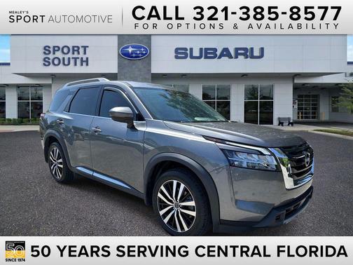 Gun Metallic 2024 Nissan Pathfinder Platinum 4WD