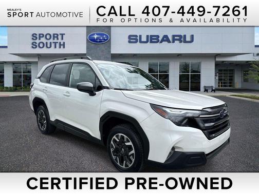 Crystal White Pearl 2025 Subaru Forester Premium
