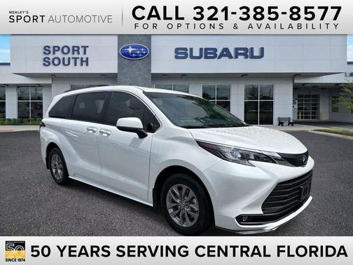 Wind Chill Pearl 2025 Toyota Sienna XLE