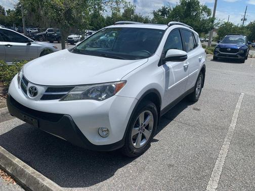 Super White 2015 Toyota RAV4 XLE