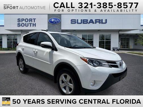 Super White 2015 Toyota RAV4 XLE