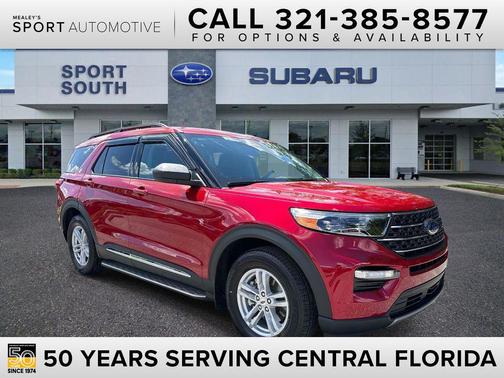 Rapid Red Metallic Tinted Clearcoat 2023 Ford Explorer XLT