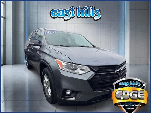 Satin Steel Metallic 2021 Chevrolet Traverse LT Cloth