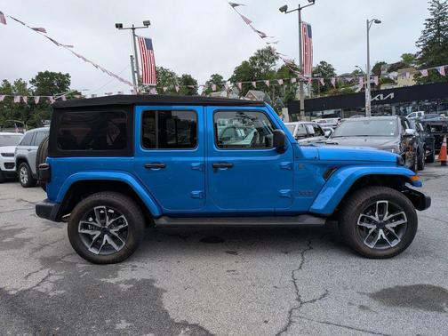 Hydro Blue Pearl 2024 Jeep Wrangler 4xe Sport