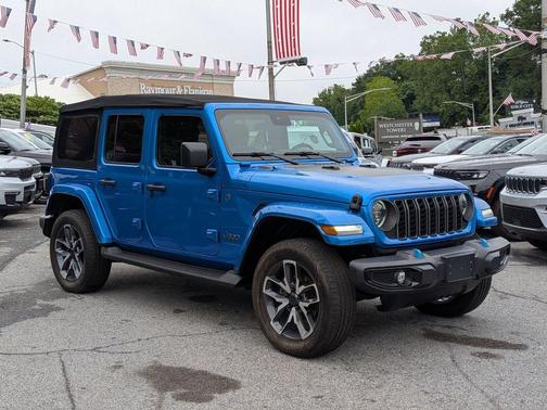 Hydro Blue Pearl 2024 Jeep Wrangler 4xe Sport