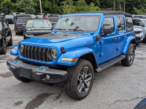 Hydro Blue Pearl 2024 Jeep Wrangler 4xe Sport