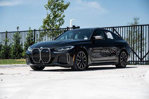 Black Sapphire Metallic 2023 BMW i4 Gran Coupe M50
