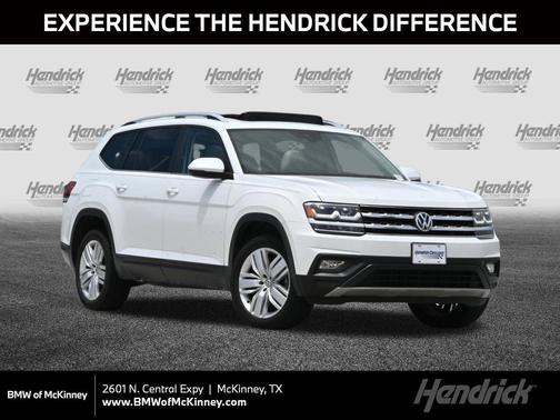 Pure White 2019 Volkswagen Atlas 3.6L SE w/Technology