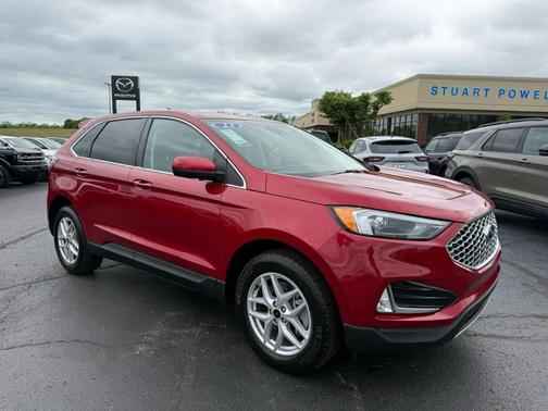 Rapid Red Metallic Tinted Clearcoat 2023 Ford Edge SEL