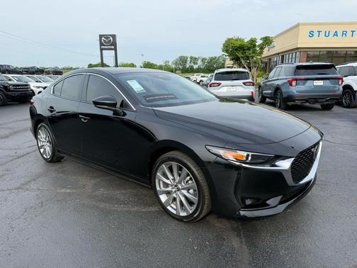 Jet Black Mica 2026 Mazda Mazda3 FWD w/Preferred Package