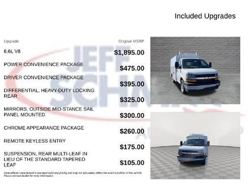 Summit White 2025 Chevrolet Express 3500 Work Van