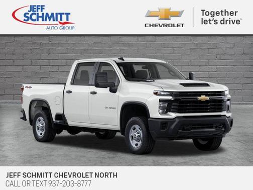 Summit White 2026 Chevrolet Silverado 2500 Crew Cab, Standard Bed, WT, 4WD
