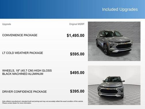 Sterling Gray Metallic 2026 Chevrolet Trailblazer LT
