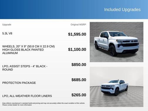 Summit White 2026 Chevrolet Silverado 1500 RST