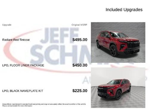 Radiant Red Tintcoat 2027 Chevrolet Traverse RS