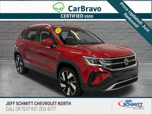 Red Metallic 2024 Volkswagen Taos 1.5T SEL