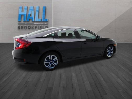 Black 2017 Honda Civic LX